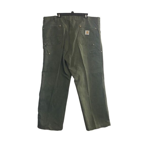 CARHARTT Men’s Dungaree Carpenter‎ Work Pants Green 42/29 SEE DESCRIPTION - Picture 2 of 8